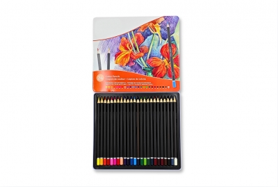 24PCS Colour Pencils Metal B...
