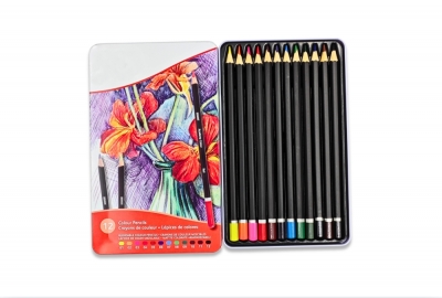 12PCS Colour Pencils Metal B...