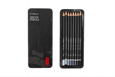 FLOWood 8PCS Sketch Pencils Set