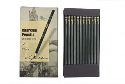 12PCS Charcoal Sketch Pencils