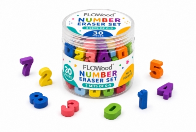30PCS Number Eraser Set