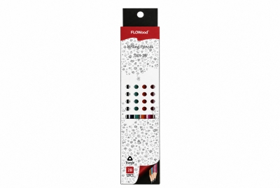 Triangular Barrel 2B Pencil with Eraser